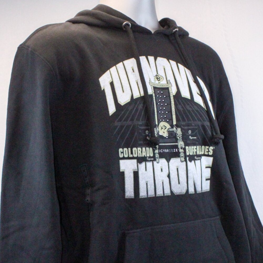 Colorado Buffaloes 'Turnover Throne' Long Sleeve Pullover Hoodie Size XL